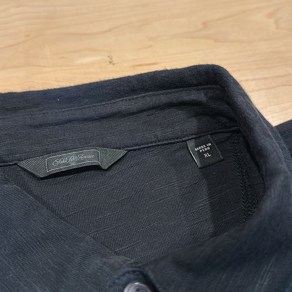 Saks Fifth Avenue Polo Shirt in Black - Picture 3 of 4